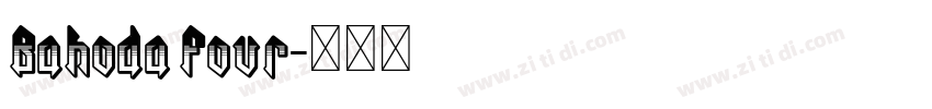 Bahoda Four字体转换